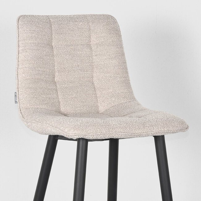 Label51 LABEL51 Barkruk Jelt - Naturel - Boucle - Zithoogte 78