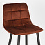 Label51 LABEL51 Barkruk Jelt - Rust - Velours - Zithoogte 78