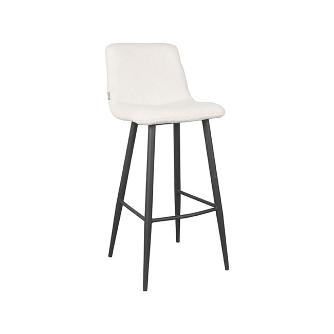 Label51 LABEL51 Barkruk Jep - Ivory - Teddy - Zithoogte 78