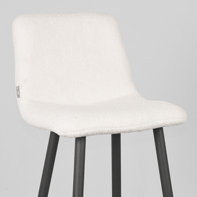 Label51 LABEL51 Barkruk Jep - Ivory - Teddy - Zithoogte 78