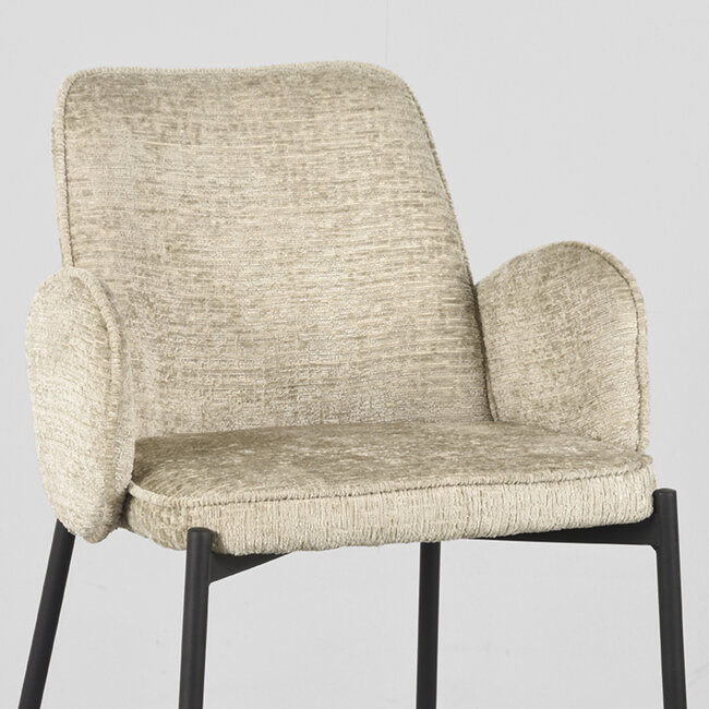 Label51 LABEL51 Barkruk Joni - Beige - Elegance - Zithoogte 65