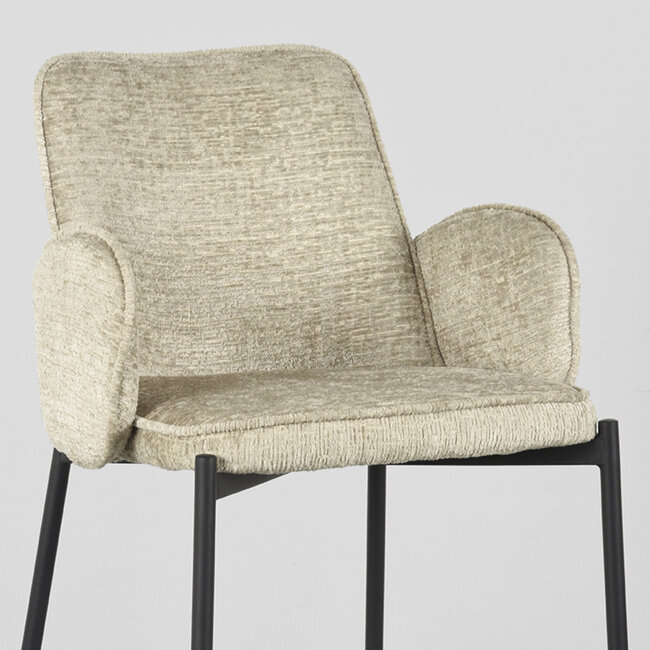 Label51 LABEL51 Barkruk Joni - Beige - Elegance - Zithoogte 78