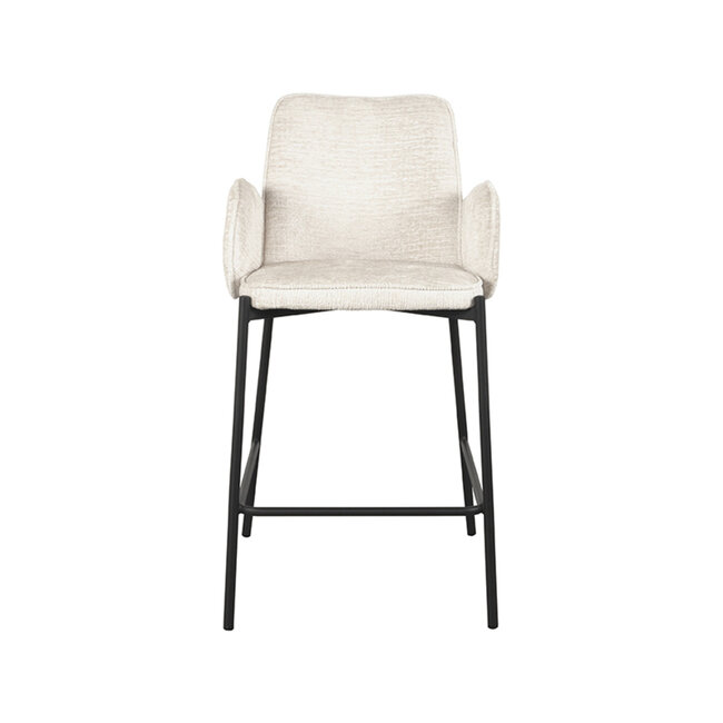 Label51 LABEL51 Barkruk Joni - Crème - Elegance - Zithoogte 65