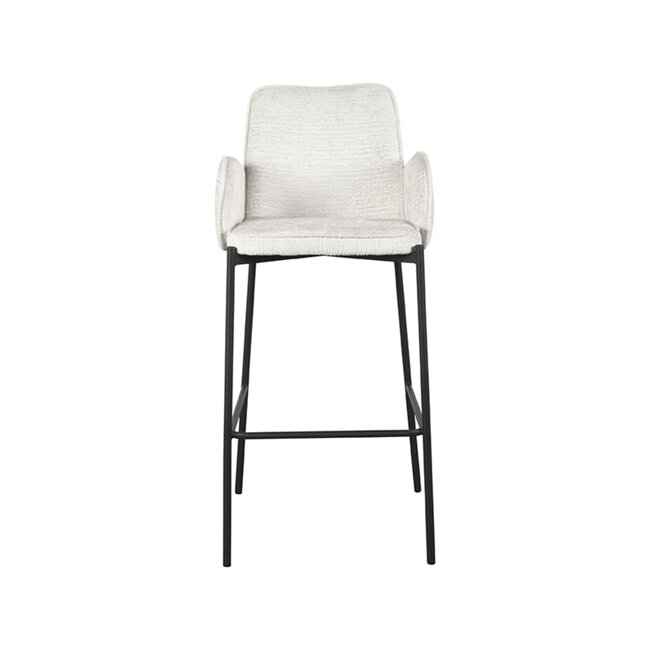 Label51 LABEL51 Barkruk Joni - Crème - Elegance - Zithoogte 78