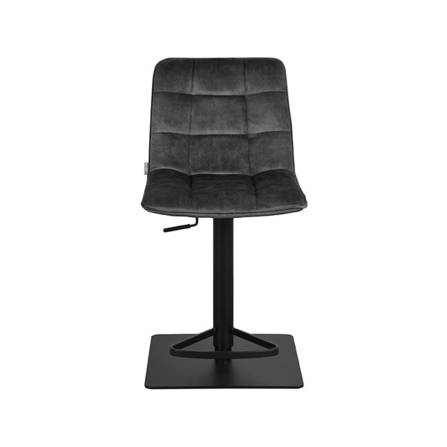 Label51 LABEL51 Barkruk Juul - Antraciet - Velours - Gaslift