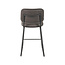Label51 LABEL51 Barkruk Noah - Antraciet - Microfiber - Zithoogte 65