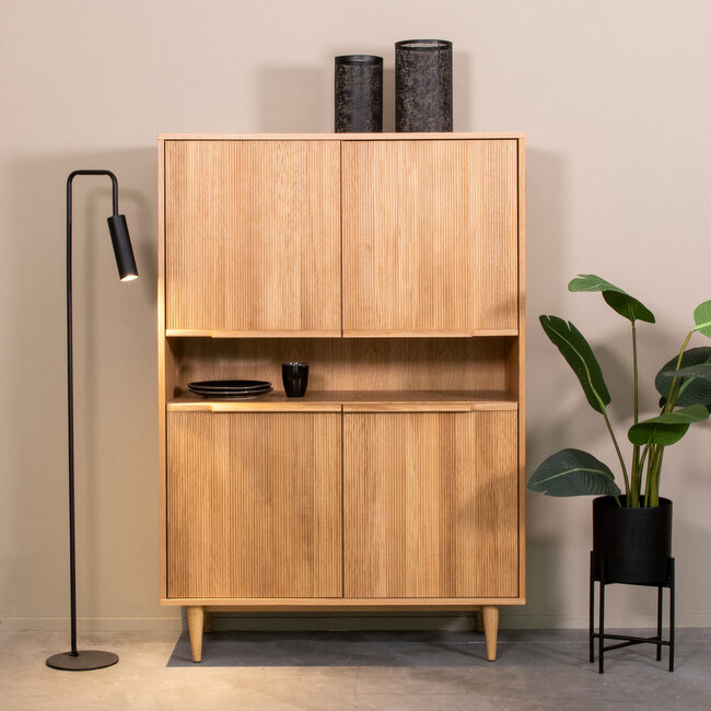 Label51 LABEL51 Bergkast Jule - Naturel - Eiken - Hoge Kast