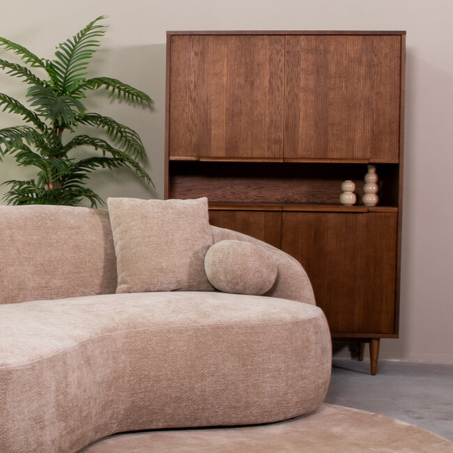 Label51 LABEL51 Bergkast Jule - Walnoot - Eiken - Hoge Kast