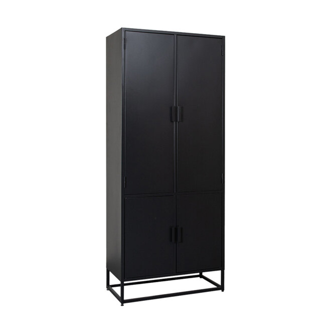 Label51 LABEL51 Bergkast Luff - Zwart - Metaal - Hoge Kast