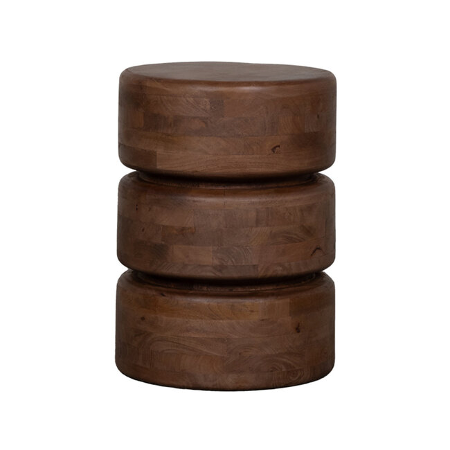 Label51 LABEL51 Bijzettafel Milly - Nature - Mangohout - 35 cm