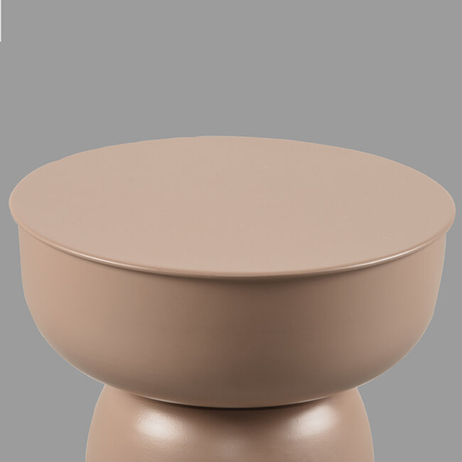 Label51 LABEL51 Bijzettafel Pax - Coffee - Metaal - 35 cm