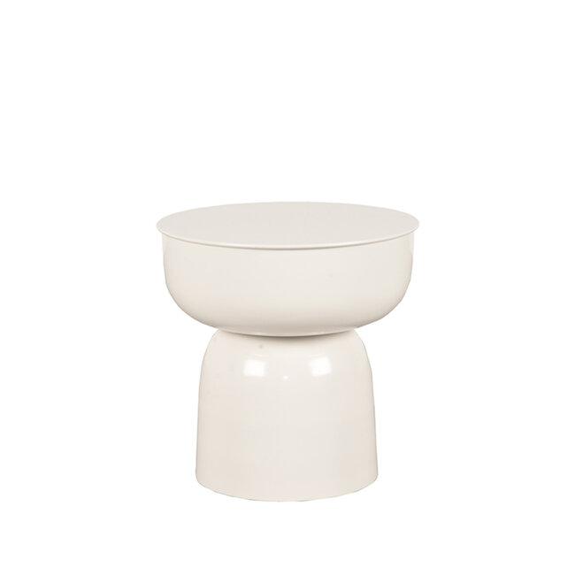 Label51 LABEL51 Bijzettafel Pax - Ivory - Metaal - 35 cm