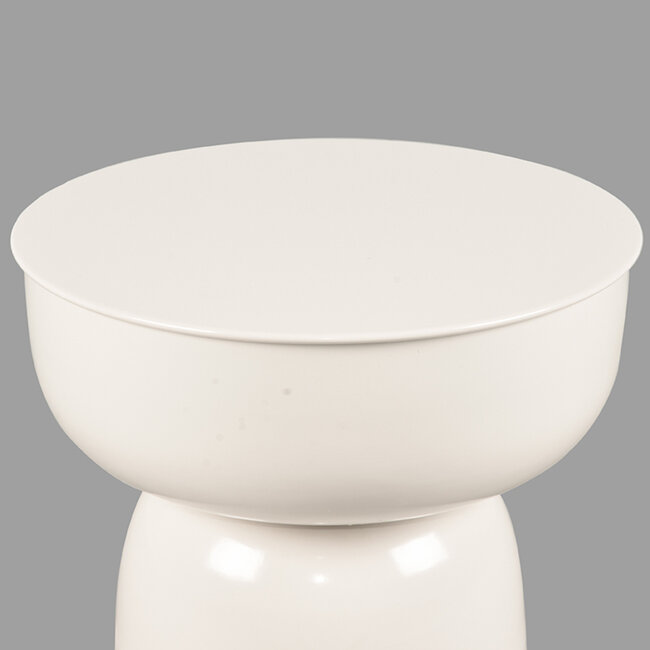 Label51 LABEL51 Bijzettafel Pax - Ivory - Metaal - 35 cm