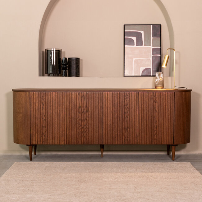 Label51 LABEL51 Dressoir Oliva - Walnoot - Eiken - Dressoir 220 cm