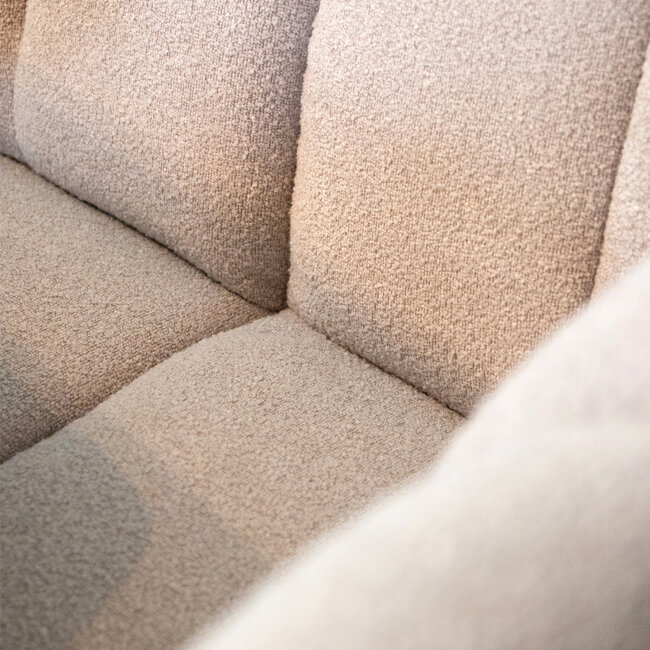Label51 LABEL51 Eetkamerbank Modula - Naturel - Boucle - 3-Zits