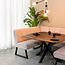Label51 LABEL51 Eetkamerbank Modula - Naturel - Boucle - Hoek