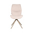 Label51 LABEL51 Eetkamerstoel Comfy - Naturel - Boucle - Taupe Onderstel