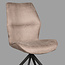 Label51 LABEL51 Eetkamerstoel Comfy - Taupe - Micro Suede - Zwart Onderstel