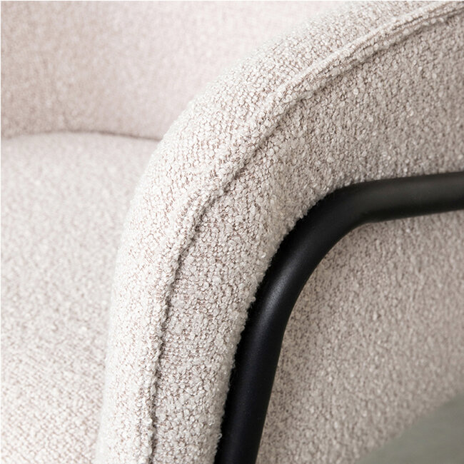 Label51 LABEL51 Eetkamerstoel Dexter - Naturel - Boucle