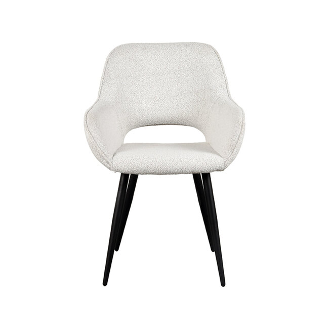 Label51 LABEL51 Eetkamerstoel Fer - Wit - Boucle