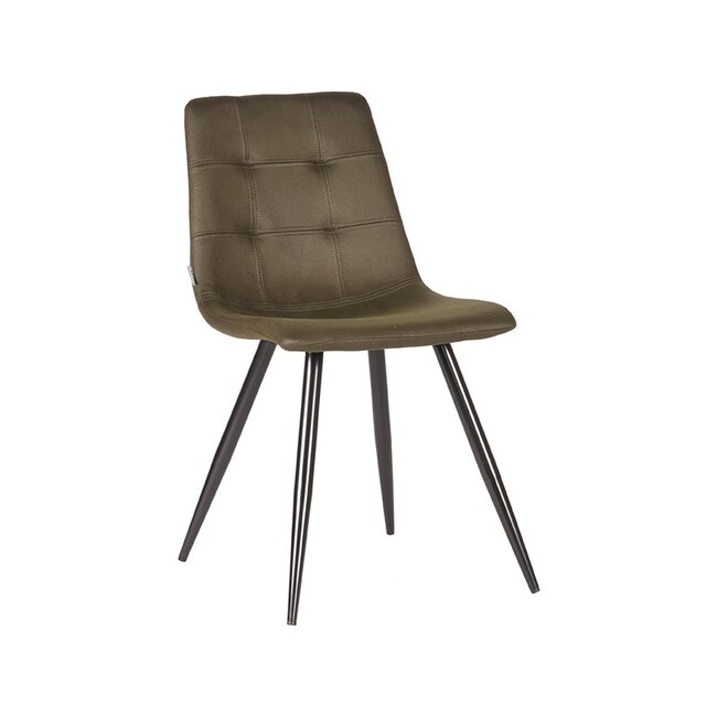 Label51 LABEL51 Eetkamerstoel Jay - Army green - Microfiber
