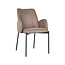 Label51 LABEL51 Eetkamerstoel Joni - Taupe - Microfiber
