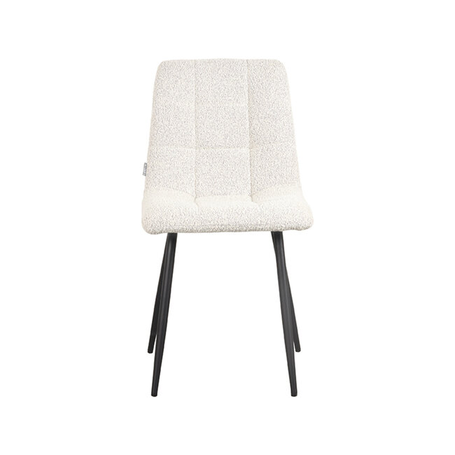 Label51 LABEL51 Eetkamerstoel Juul - Wit - Boucle