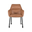 Label51 LABEL51 Eetkamerstoel Lenny - Cognac - Microfiber