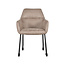 Label51 LABEL51 Eetkamerstoel Lenny - Taupe - Microfiber