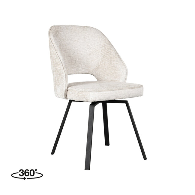 Label51 LABEL51 Eetkamerstoel Lewis - Crème - Elegance