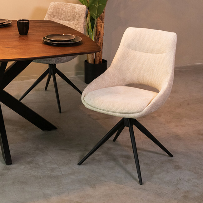 Label51 LABEL51 Eetkamerstoel Marlow - Naturel - Elite