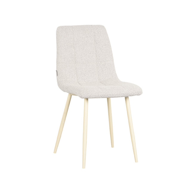 Label51 LABEL51 Eetkamerstoel Nino - Wit - Boucle