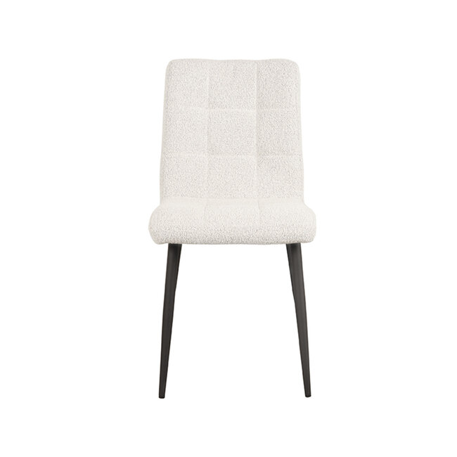 Label51 LABEL51 Eetkamerstoel Sam - Wit - Boucle