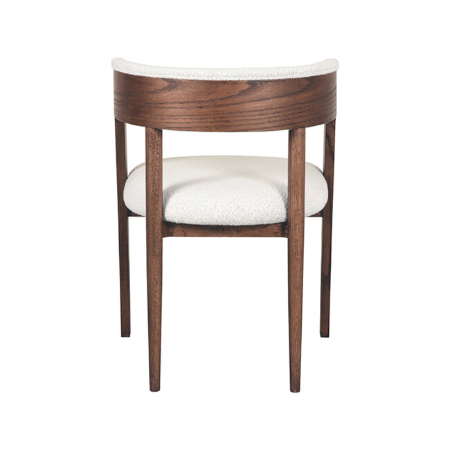 Label51 LABEL51 Eetkamerstoel Sasha - Wit - Boucle