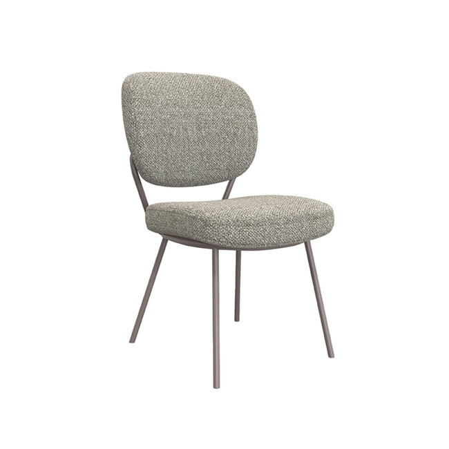 Label51 LABEL51 Eetkamerstoel Singapore - Truffel grijs - Boucle