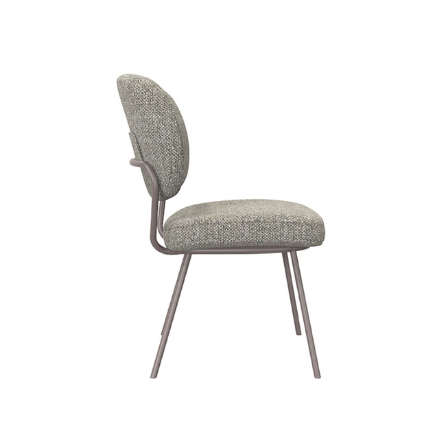 Label51 LABEL51 Eetkamerstoel Singapore - Truffel grijs - Boucle