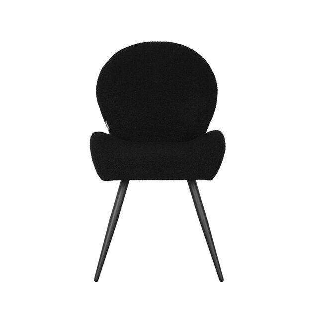 Label51 LABEL51 Eetkamerstoel Sky - Zwart - Teddy