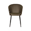 Label51 LABEL51 Eetkamerstoel Wave - Army green - Microfiber