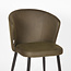 Label51 LABEL51 Eetkamerstoel Wave - Army green - Microfiber