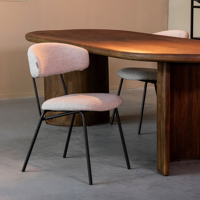 Label51 LABEL51 Eetkamerstoel Zack - Naturel - Boucle