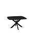 Label51 LABEL51 Eetkamertafel Blake - Zwart - Mangohout - 130x130 cm