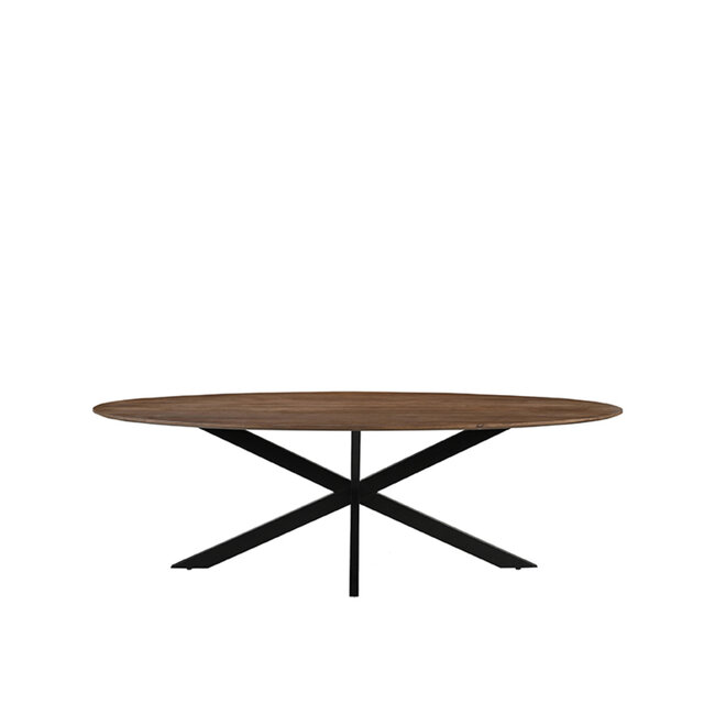 Label51 LABEL51 Eetkamertafel James - Nature - Mangohout - 210 cm - Ovaal