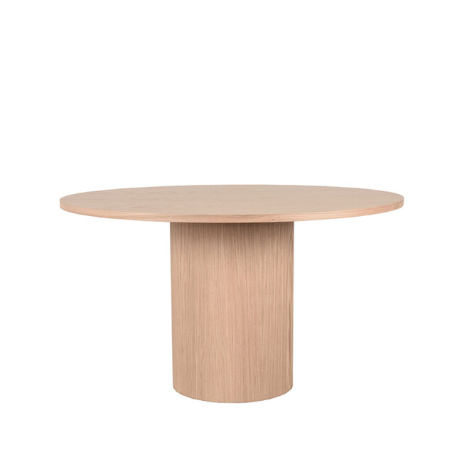 Label51 LABEL51 Eetkamertafel Oliva - Naturel - Eiken - 130 cm - Rond