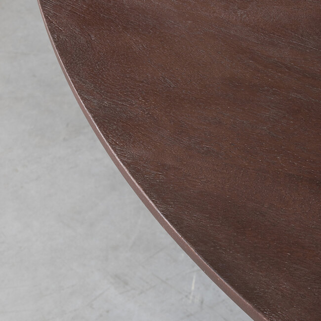 Label51 LABEL51 Eetkamertafel Olly - Espresso - Mangohout - 150x150 cm