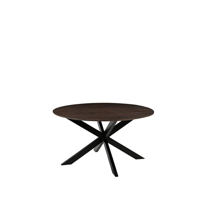 Label51 LABEL51 Eetkamertafel Otis - Espresso - Mangohout - 130 cm - Rond