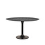 Label51 LABEL51 Eetkamertafel Otto - Zwart - Mangohout - 130 cm - Rond