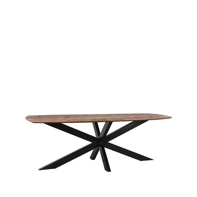 Label51 LABEL51 Eetkamertafel Zane - Espresso - Mangohout - 220x100 cm