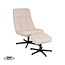 Label51 LABEL51 Fauteuil Alvar - Naturel - Boucle - Incl. Hocker