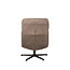 Label51 LABEL51 Fauteuil Alvar - Taupe - Boucle - Incl. Hocker