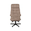 Label51 LABEL51 Fauteuil Alvar - Taupe - Boucle - Incl. Hocker